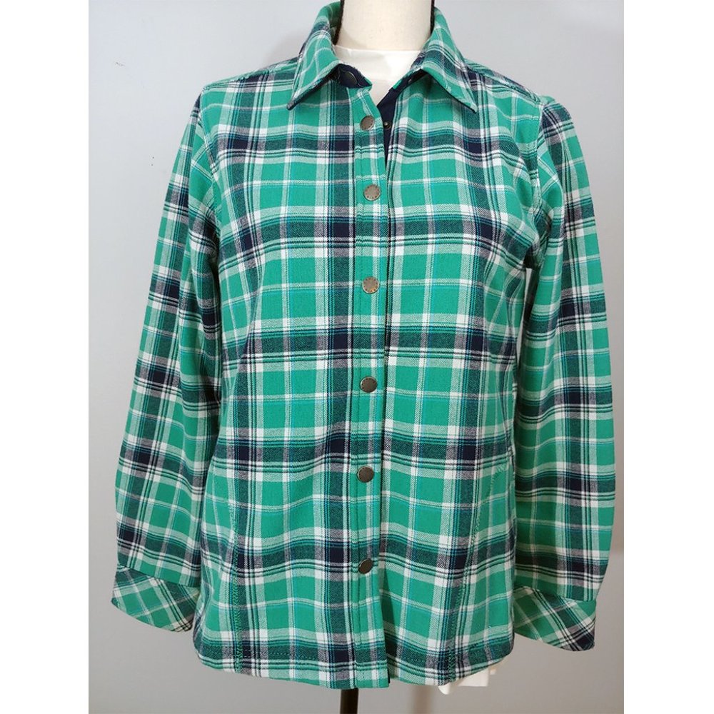 ORVIS TETONS FLANNEL-AND-FLEECE JACKET SM